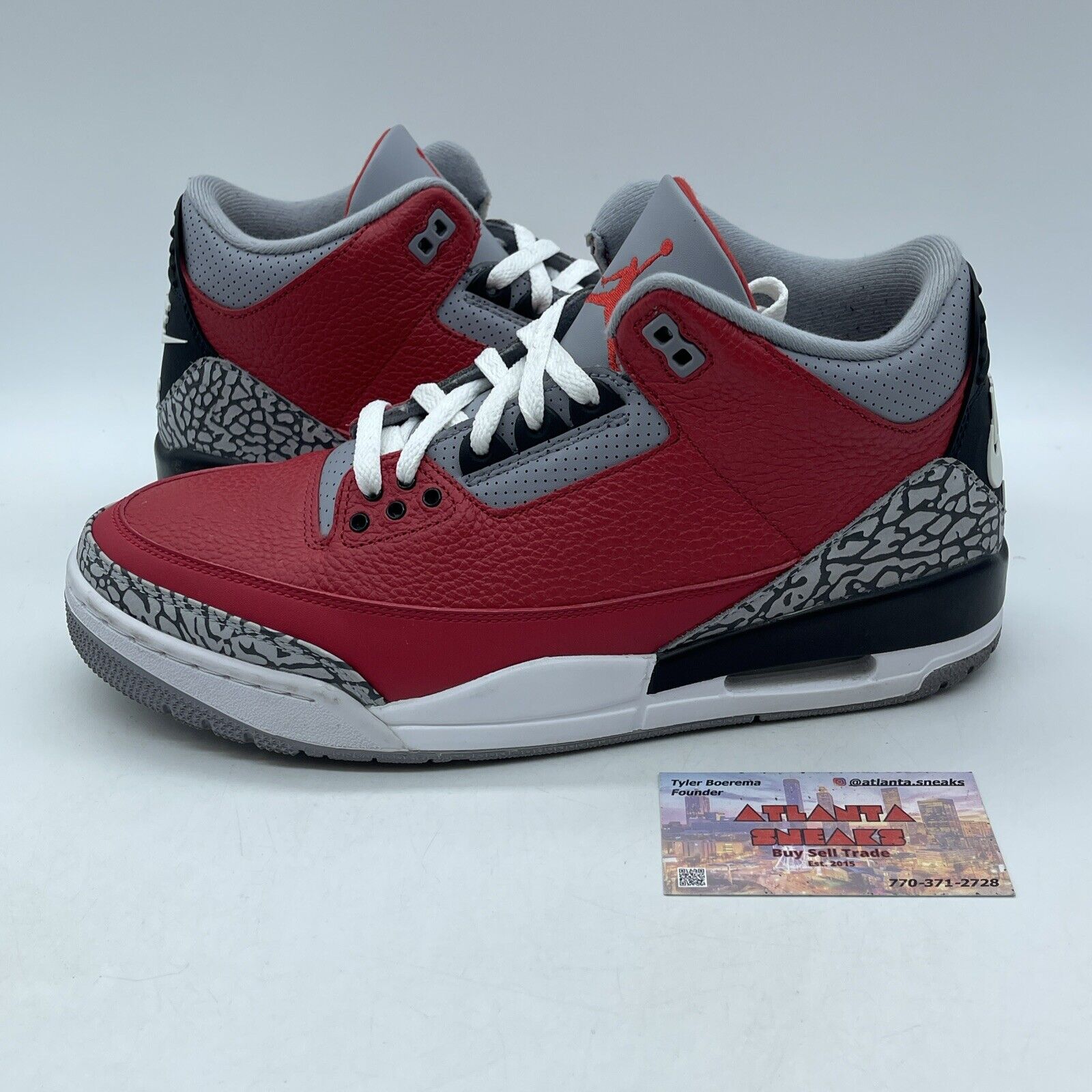 Size 10 - Jordan 3 Retro SE Mid Unite Red Grey White Suede Leather (CK5692-600)