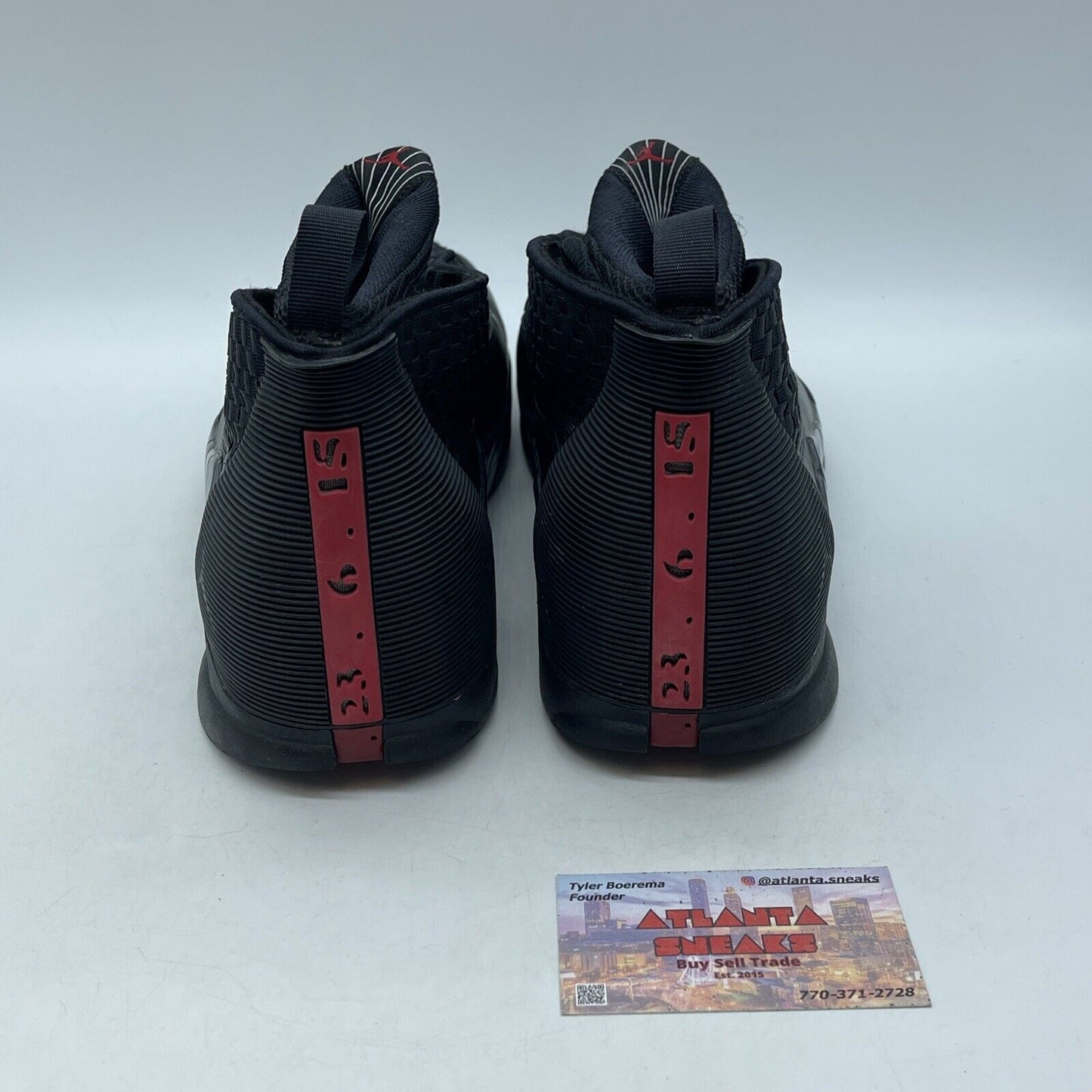 Size 11.5 - Air Jordan 15 Retro 2017 Stealth Red Black Suede Leather (881429001)