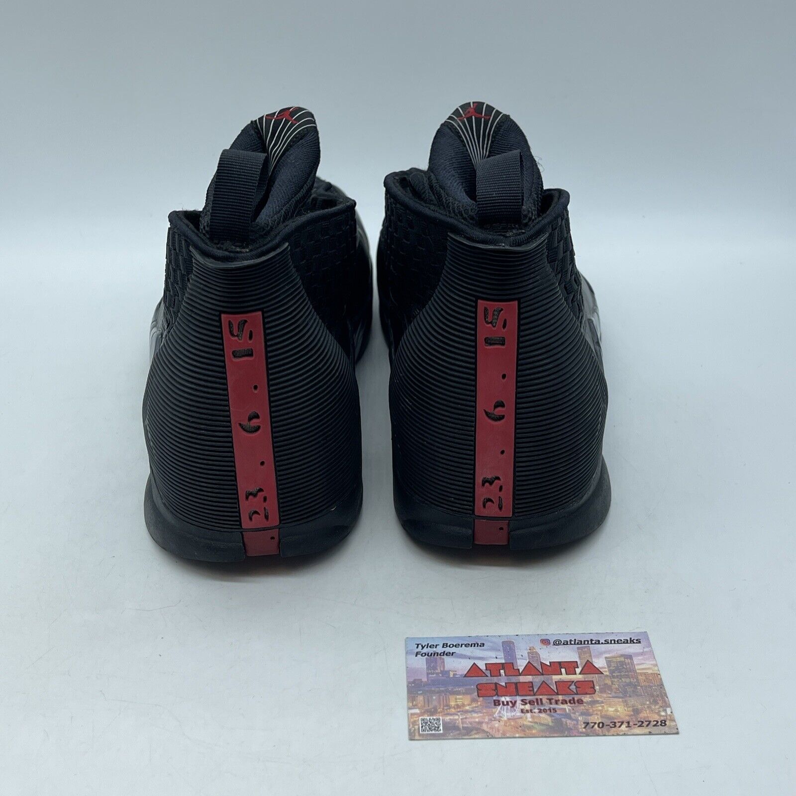 Size 11.5 - Air Jordan 15 Retro 2017 Stealth Red Black Suede Leather (881429001)