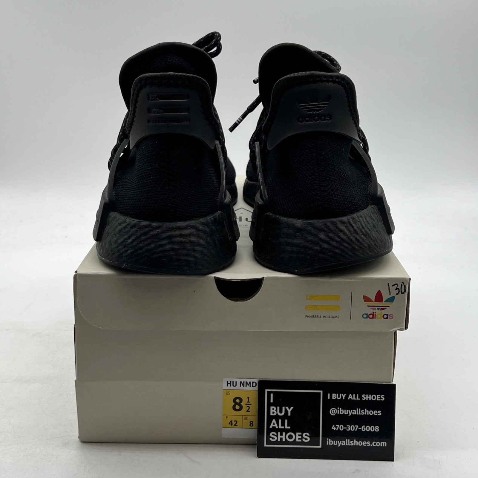 Size 8.5 - adidas Pharrell x NMD Human Race Black (GY0093)
