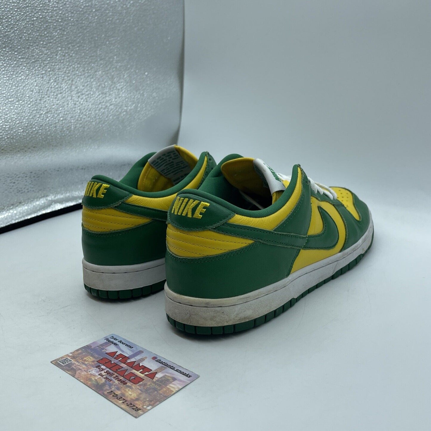 Size 8.5 - Nike Dunk SP 2020 Low Brazil Green Yellow White (CU1727-700)