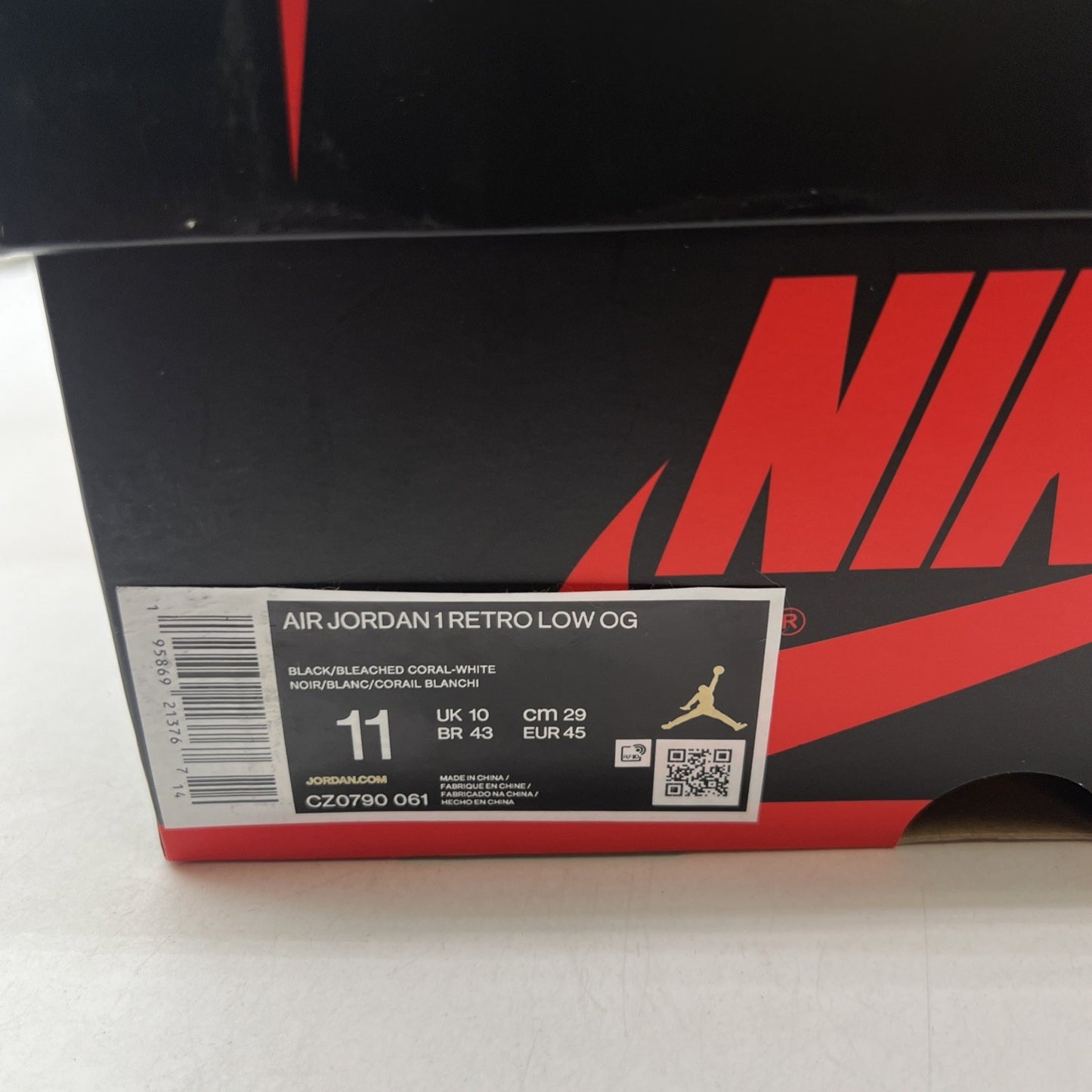Size 11 - Air Jordan 1 Low OG Bleached Coral (CZ0790-061)