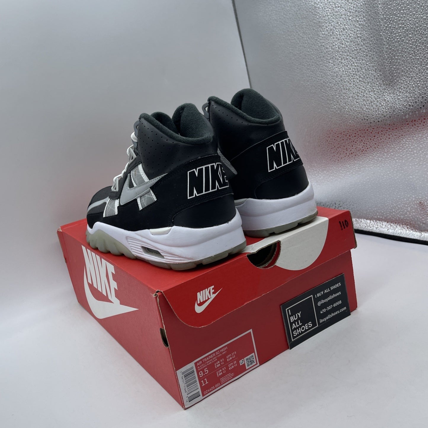 Size 9.5 - Nike Air Trainer SC High Raiders (DZ4405-001)