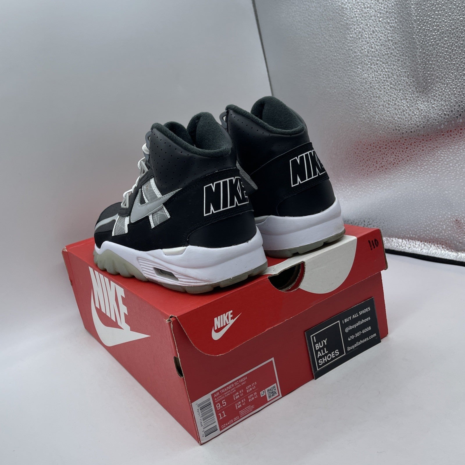 Size 9.5 - Nike Air Trainer SC High Raiders (DZ4405-001)