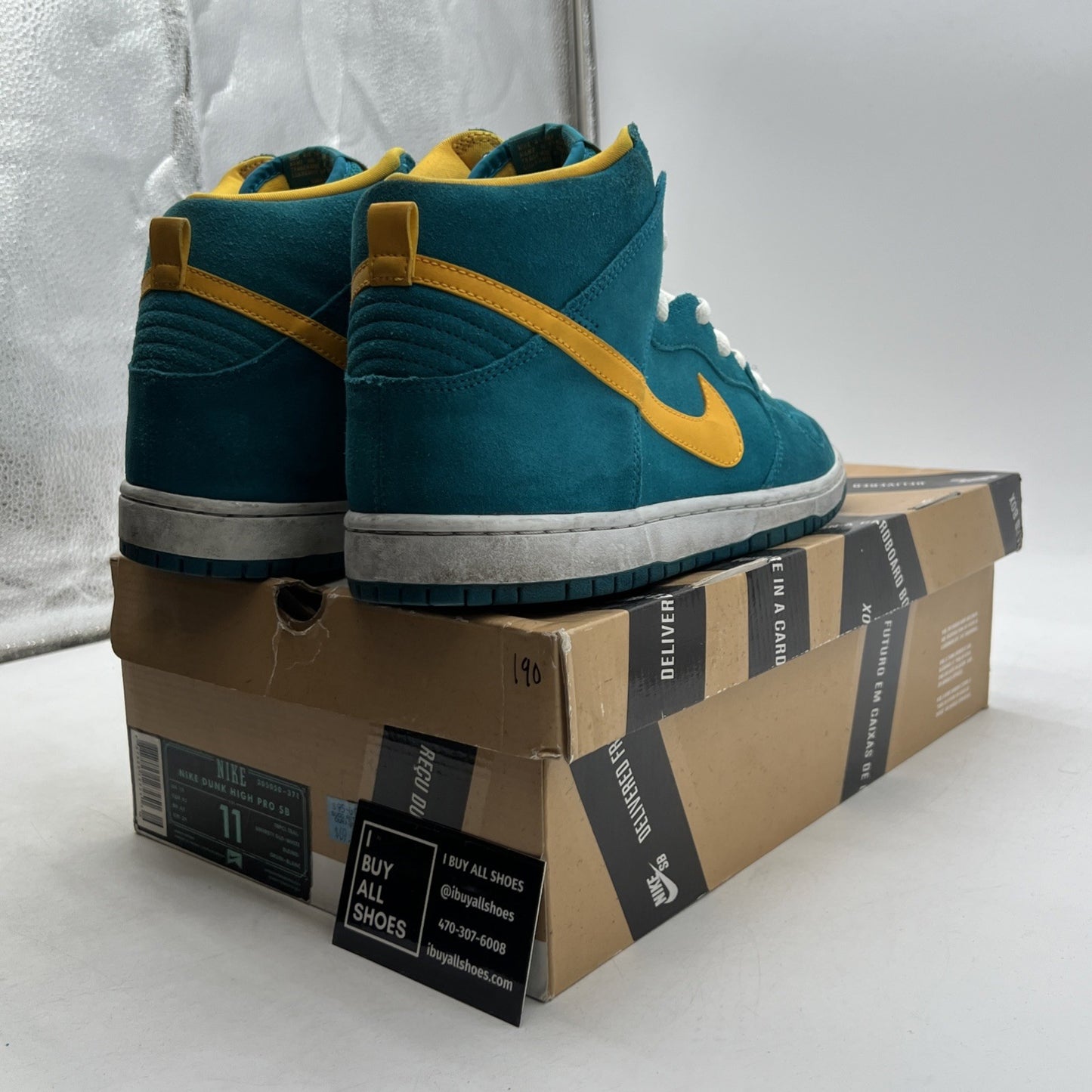 Size 11 - Nike Dunk Pro SB High Tropical Teal (305050-371)