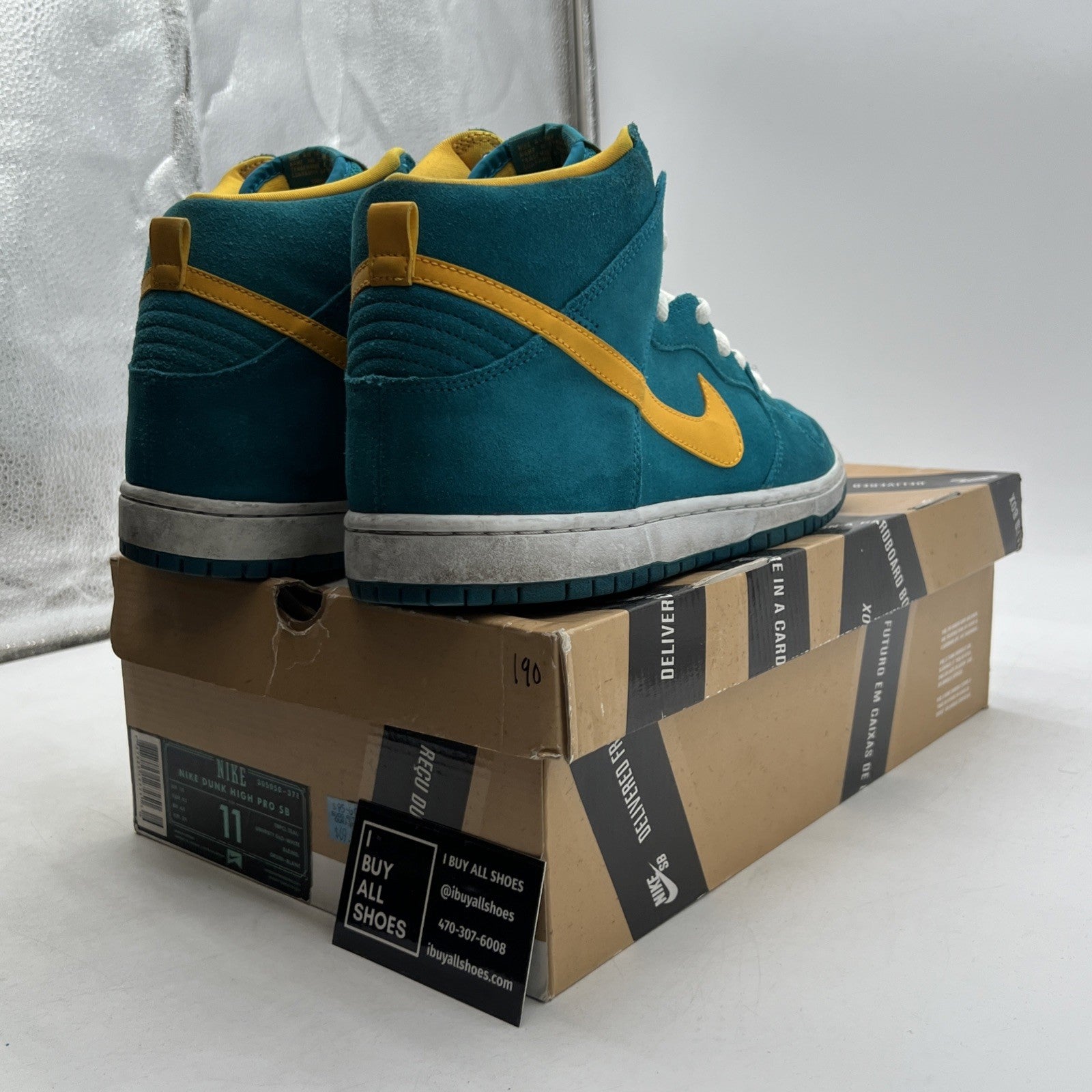 Size 11 - Nike Dunk Pro SB High Tropical Teal (305050-371)