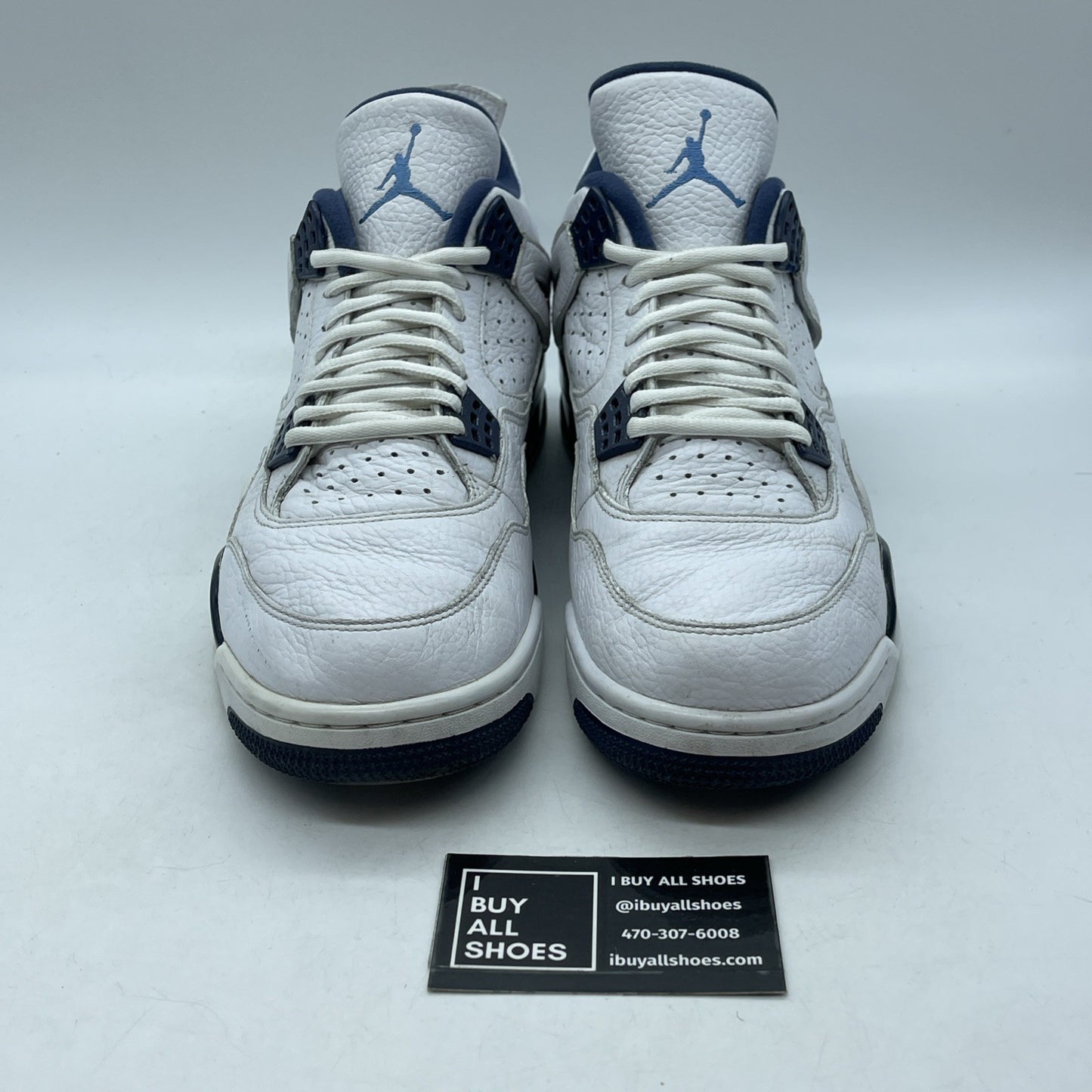 Size 11.5 - Air Jordan 4 Retro LS Columbia Blue White Leather (314254-107)