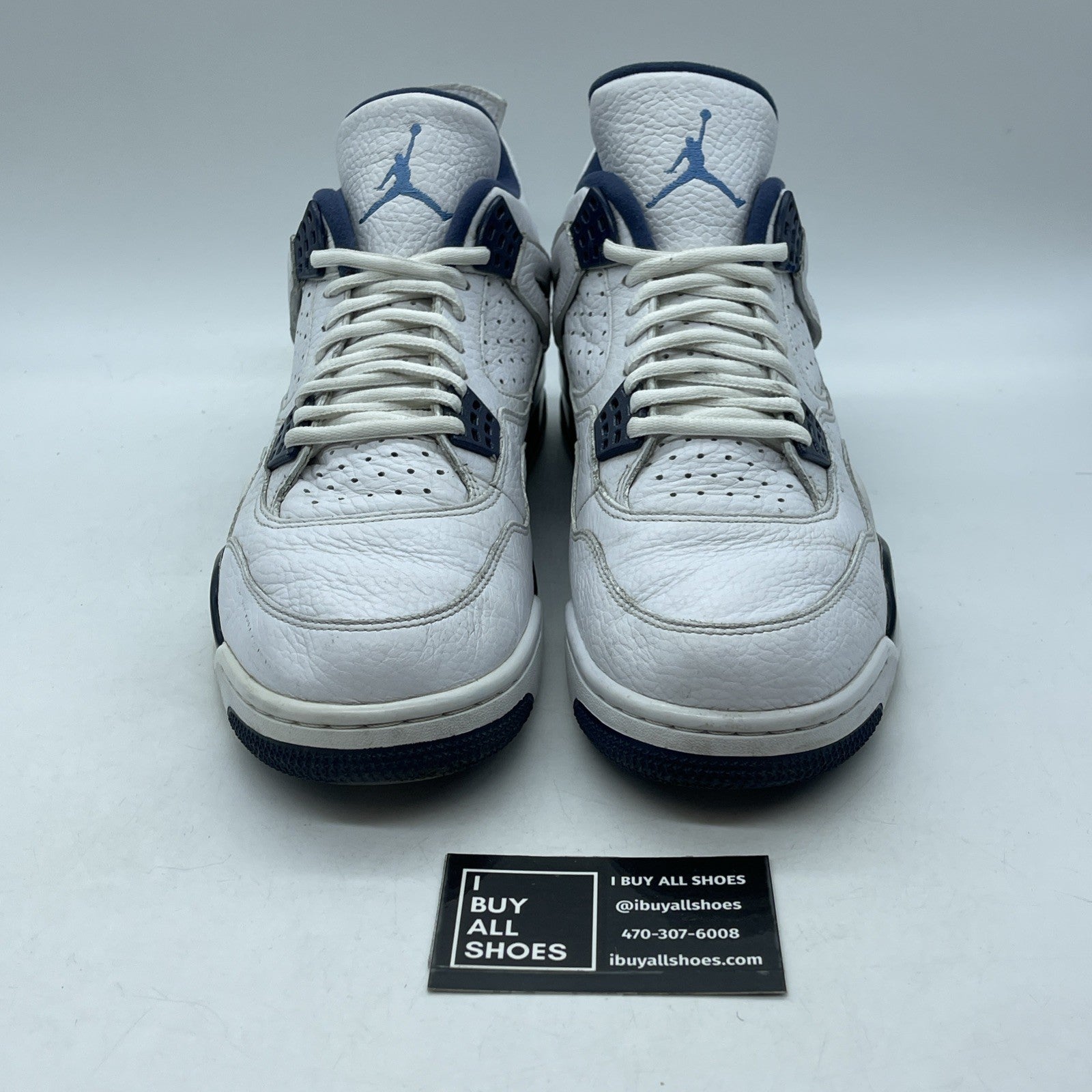 Size 11.5 - Air Jordan 4 Retro LS Columbia Blue White Leather (314254-107)