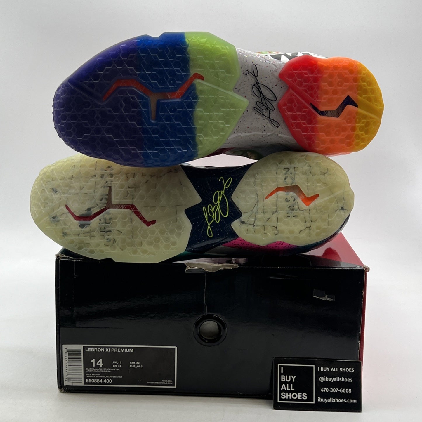 Size 14 - Nike LeBron 11 Premium What The LeBron (650884-400)