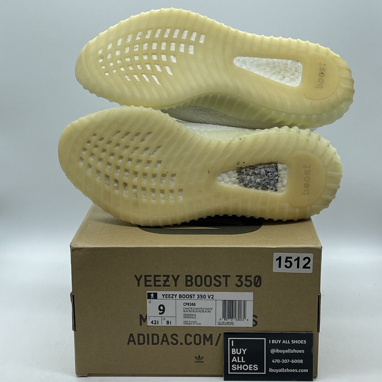 Size 9 - adidas Yeezy Boost 350 V2 Low Cream White / Triple White Suede (CP9366)