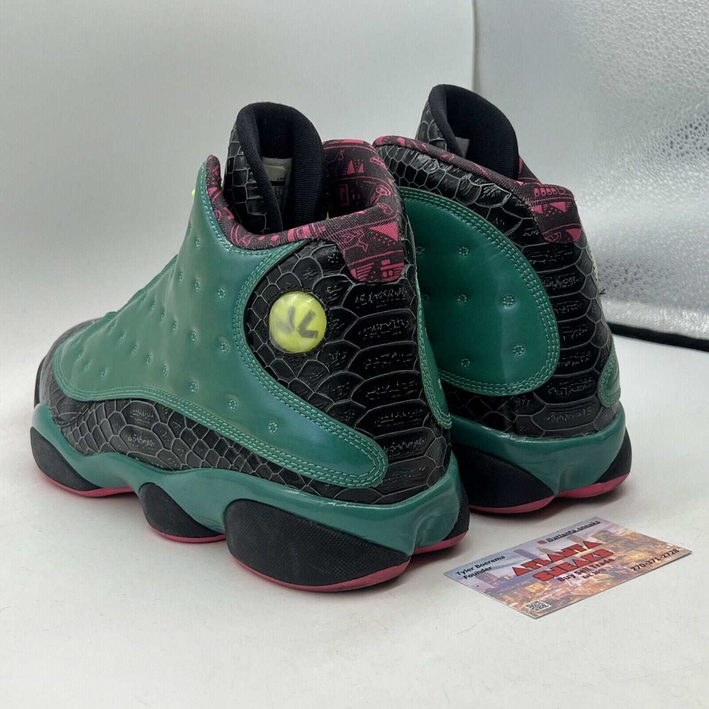 Size 13 - Air Jordan 13 Retro Doernbecher Teal Black Leather (836405-305)