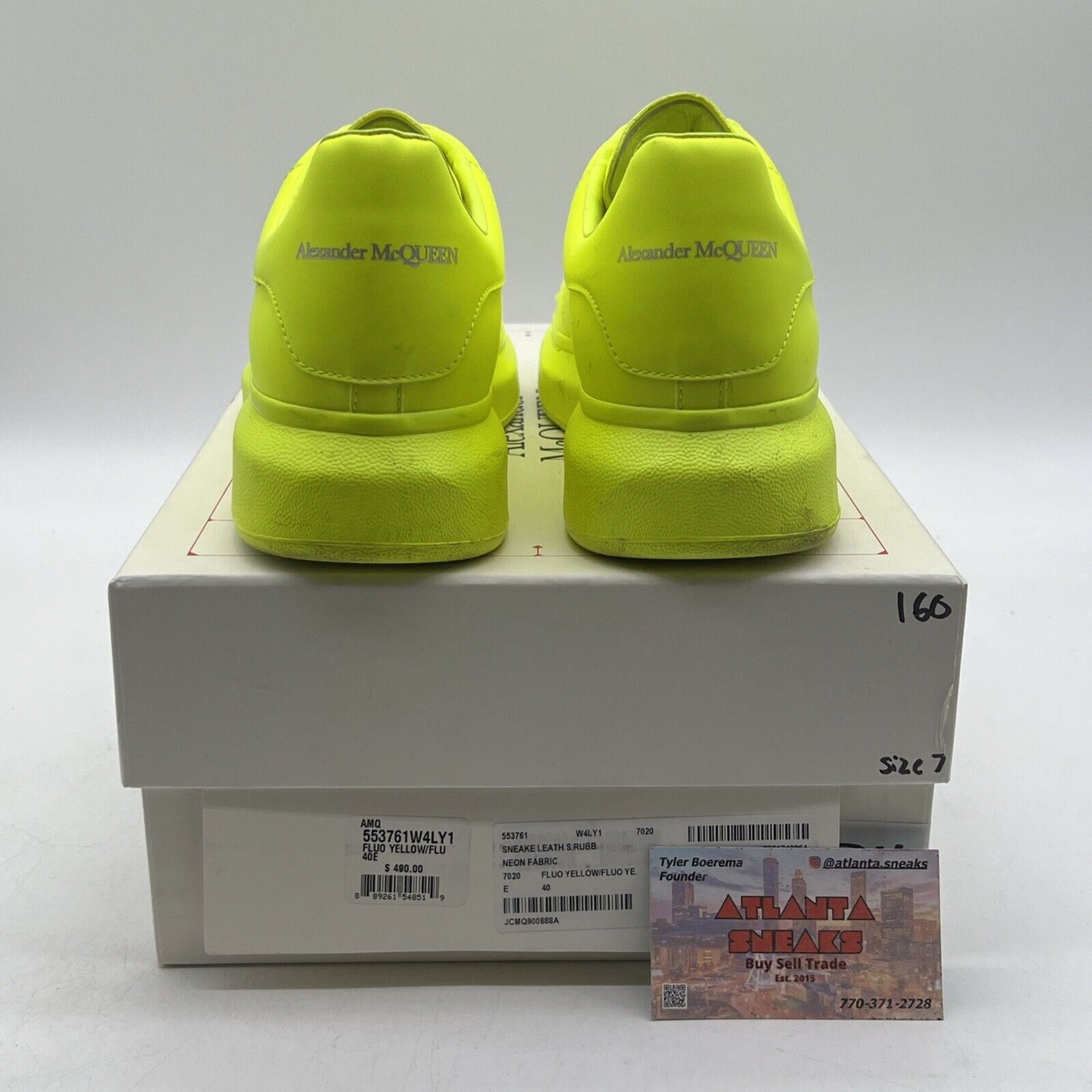 Size 7 - Alexander McQueen Fluorescent Yellow