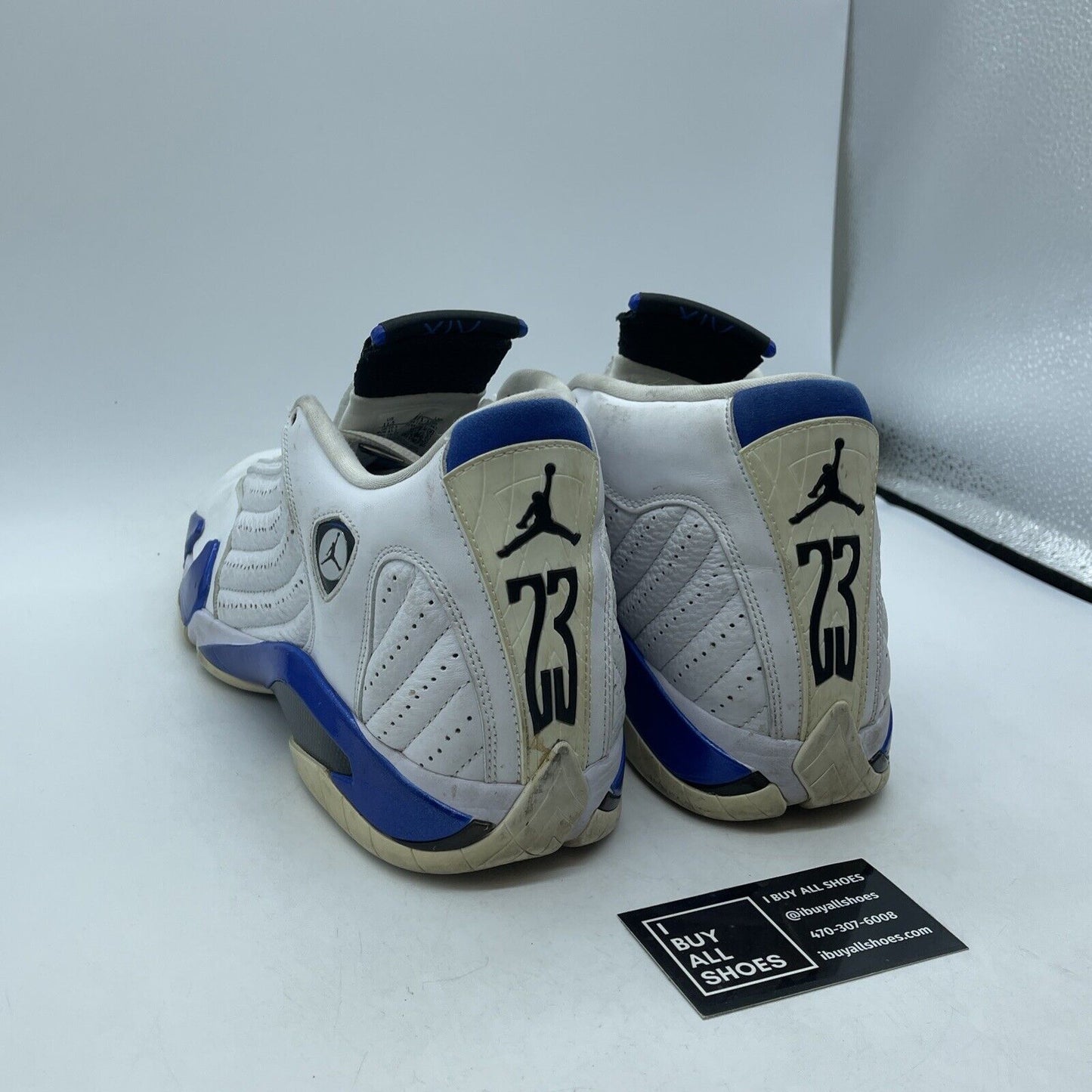 Size 11.5 - Air Jordan 14 Retro Hyper Royal Blue Black White (487471-104)