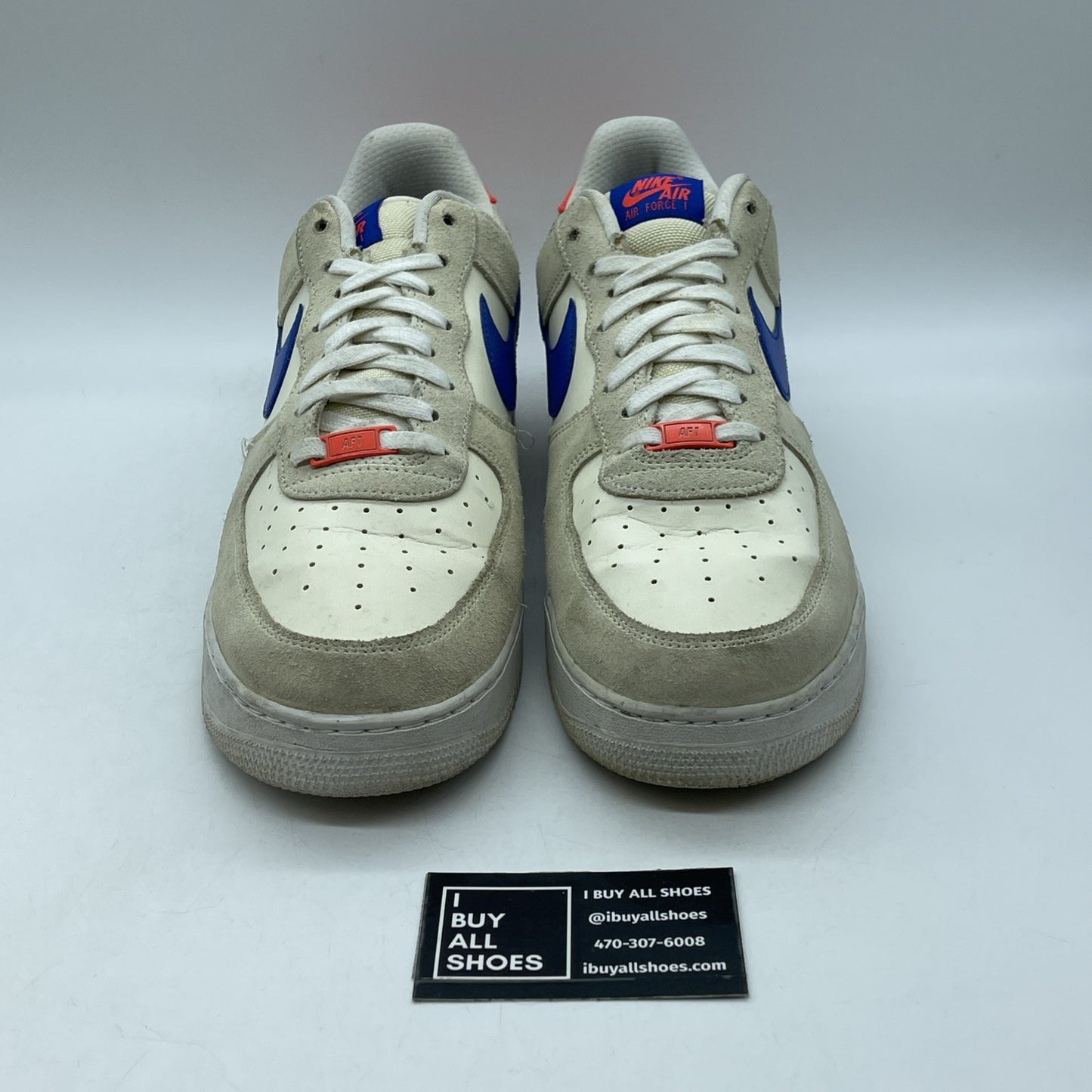 Size 13 - Nike Air Force 1 '07 LV8 Coconut Milk Hyper Royal (DM8314-100)