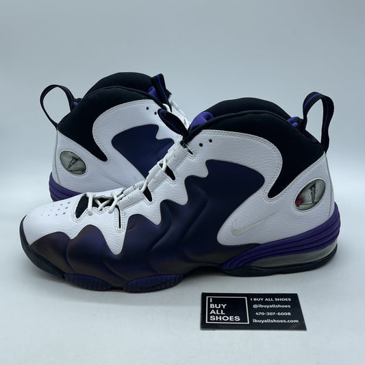 Size 13 - Nike Air Penny 3 White Black Suede Leather (304845-101)