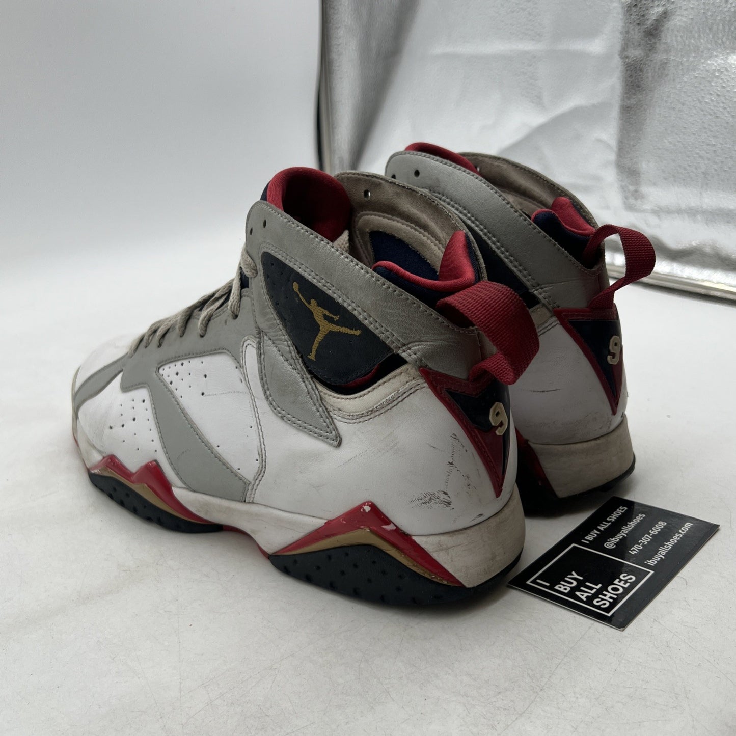 Size 9.5 - Air Jordan 7 Retro 2012 Olympic (304775-135)