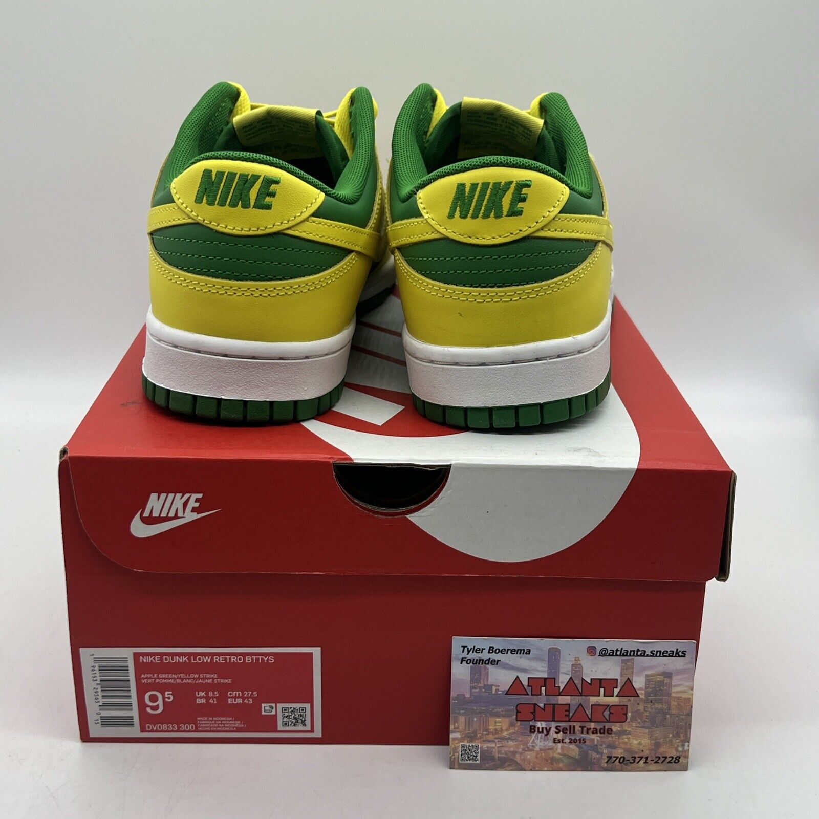 Size 9.5 - Nike Dunk Low Reverse Brazil Brand New Og All