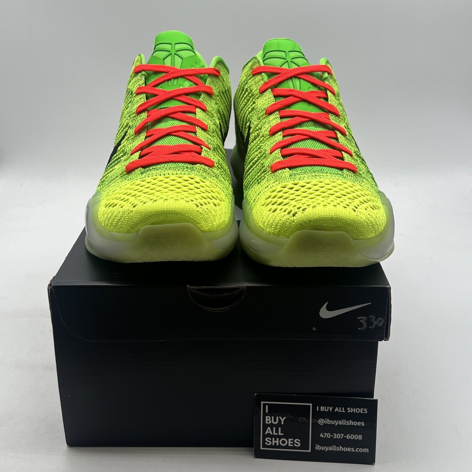 Size 13 - Nike iD Kobe 10 Men's Grinch NWB DS (802817-901)