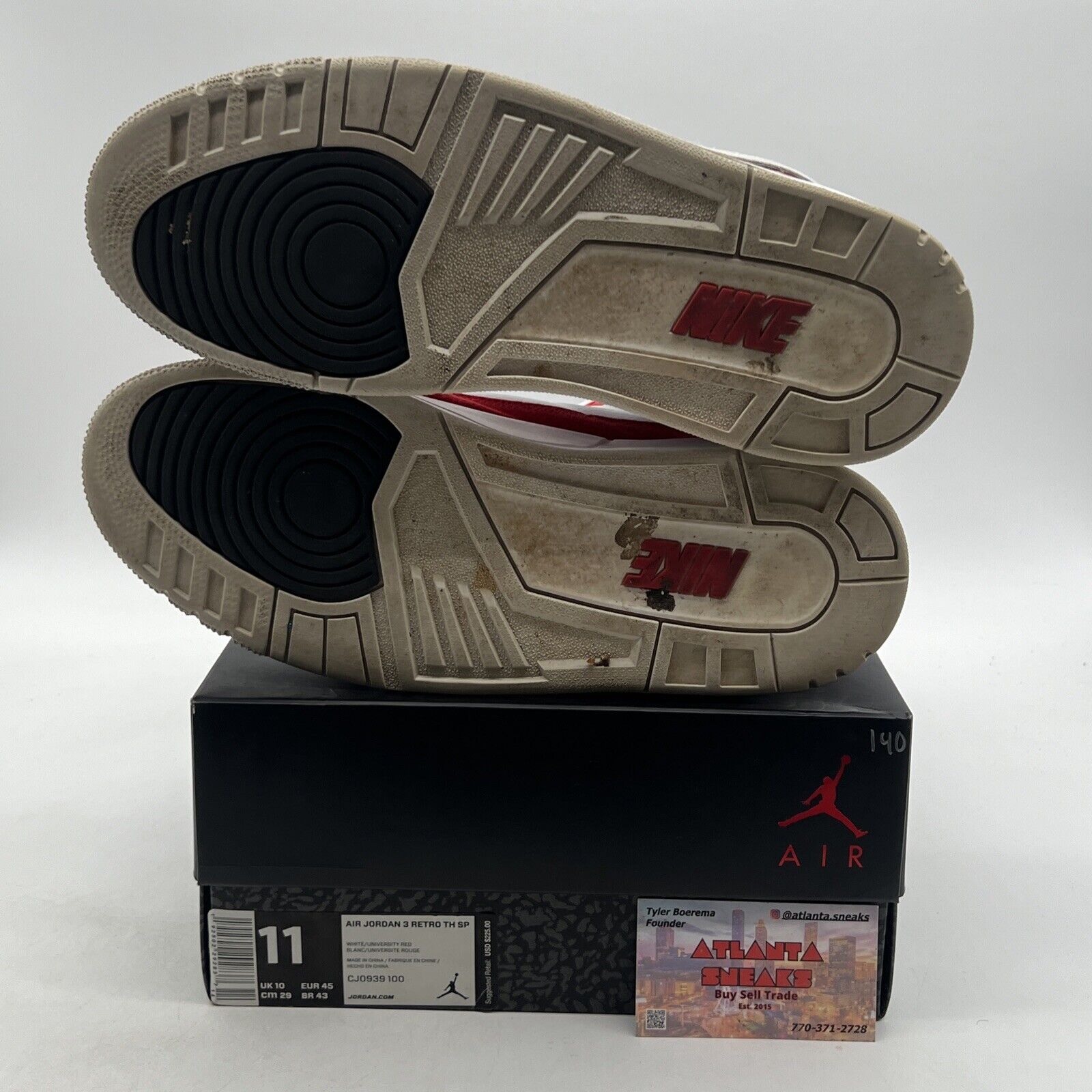 Size 11 - Jordan 3 Retro Tinker Air Max 1 2019 (CJ0939-100)