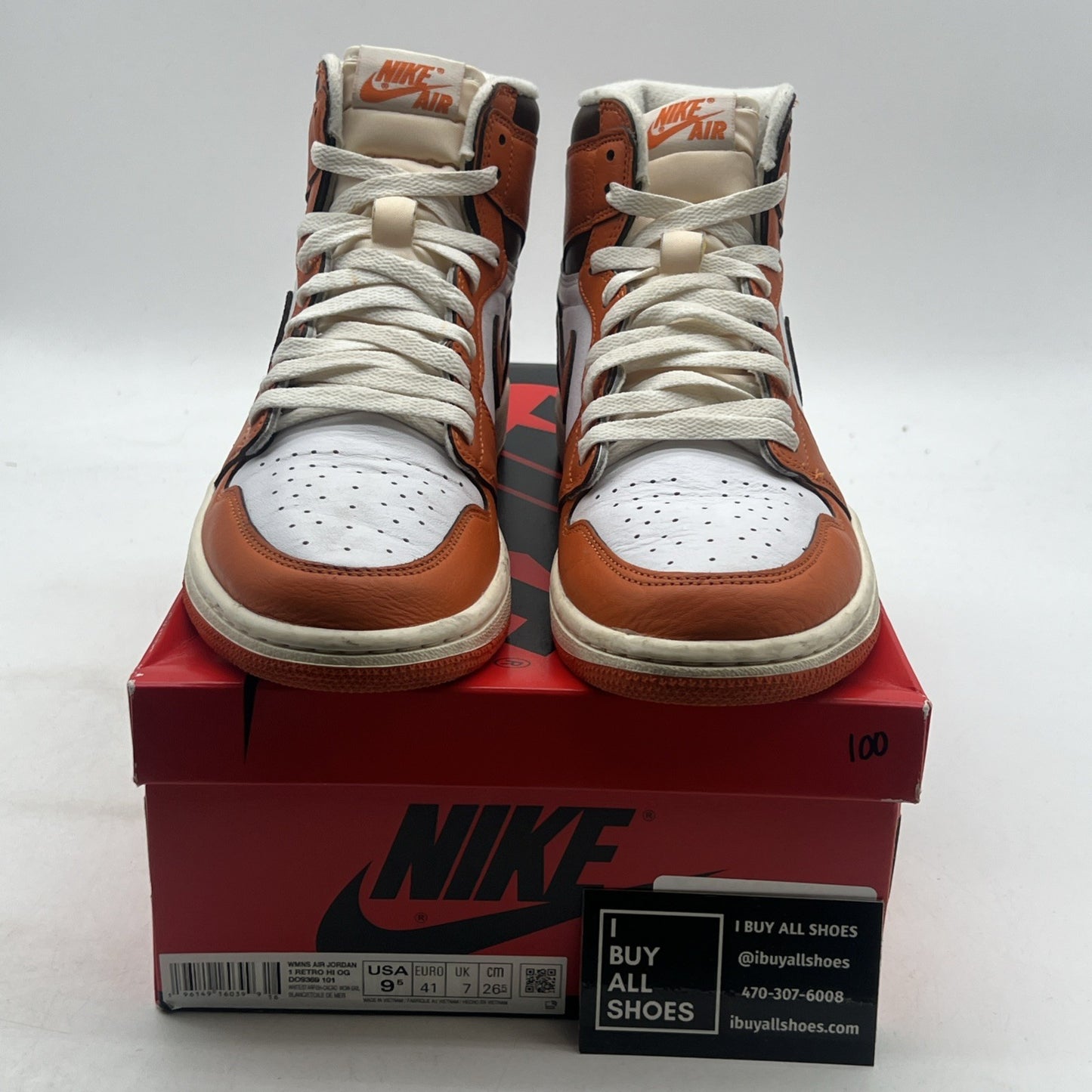 Size 9.5 - Air Jordan 1 Retro High OG Starfish W (DO9369-101)