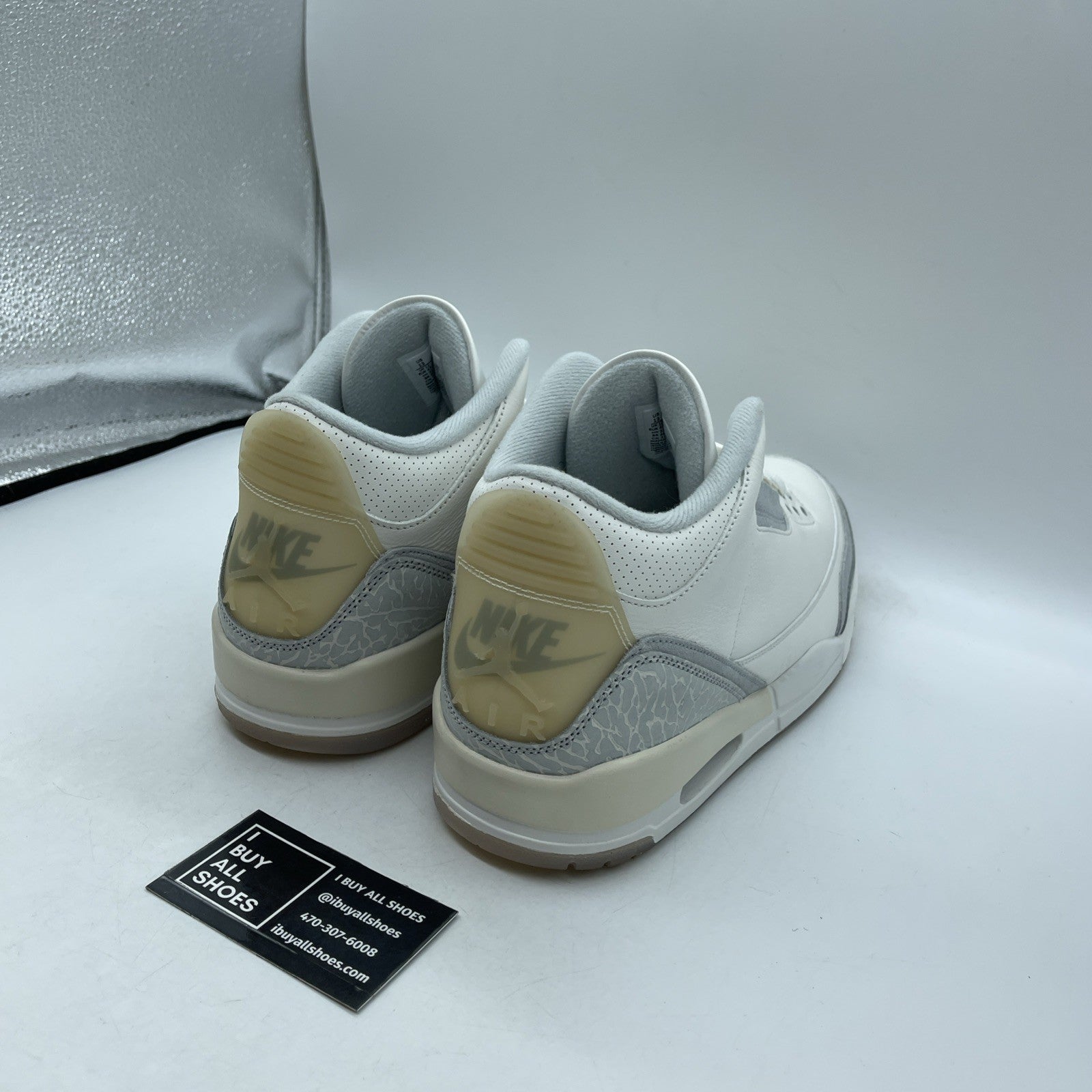 Size 13 - Air Jordan 3 Retro Craft Ivory/Grey White Leather (FJ9579-100)