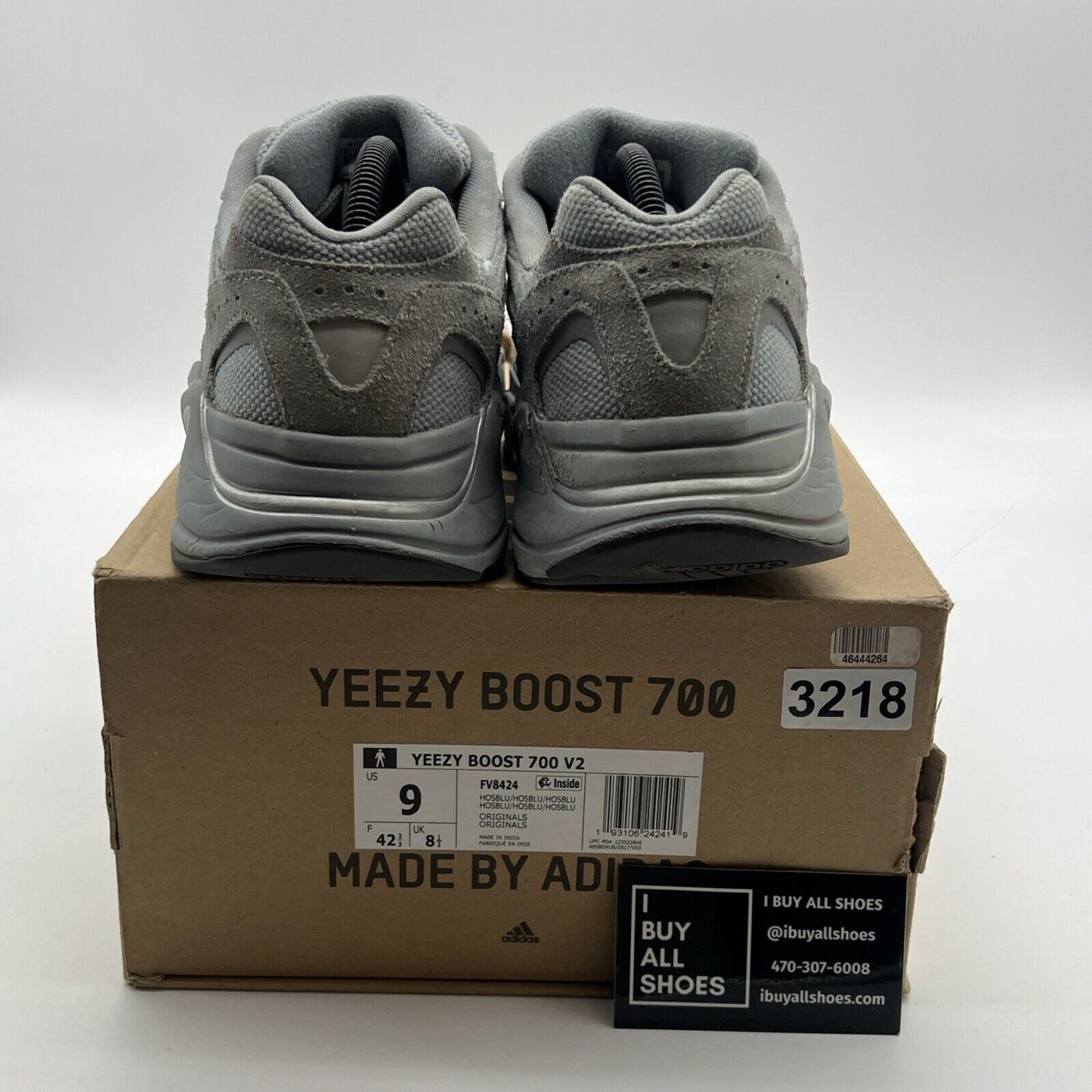 Size 9 - Adidas Yeezy Boost 700 V2 Hospital Blue (FV8424)