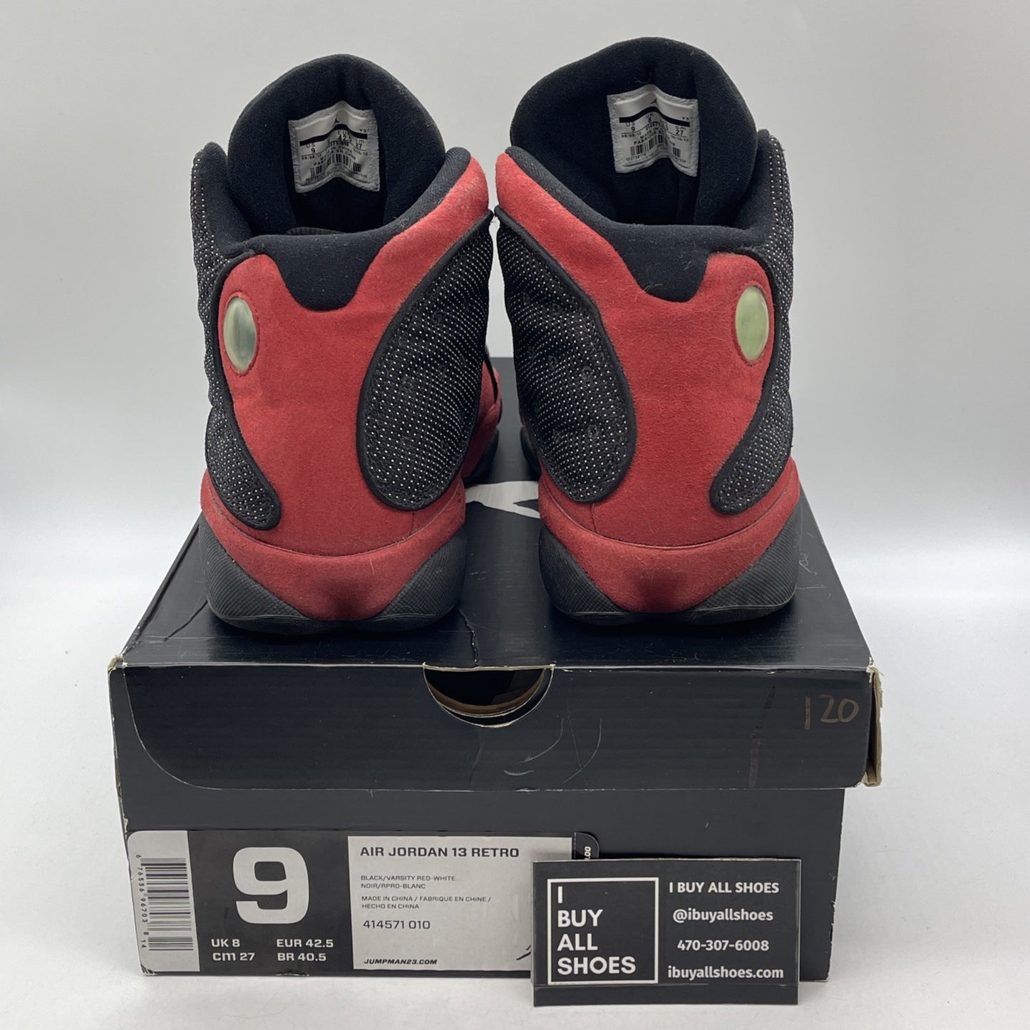 Size 9 - Air Jordan 13 Retro 2013 Bred (414571-010)
