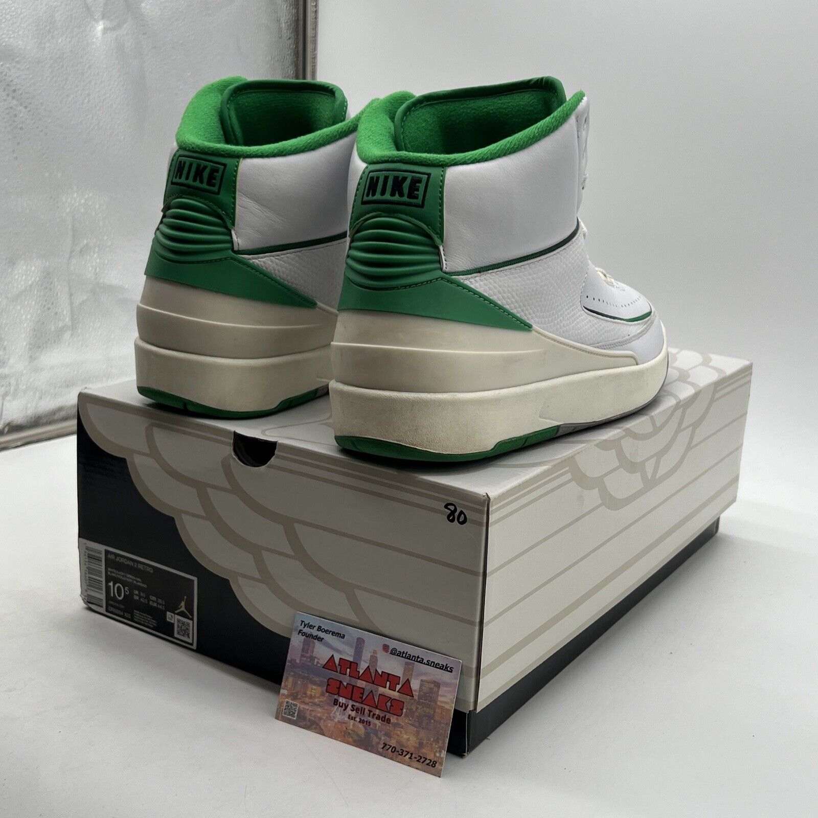 Size 10.5 - Jordan 2 Retro Lucky Green (DR8884-103)