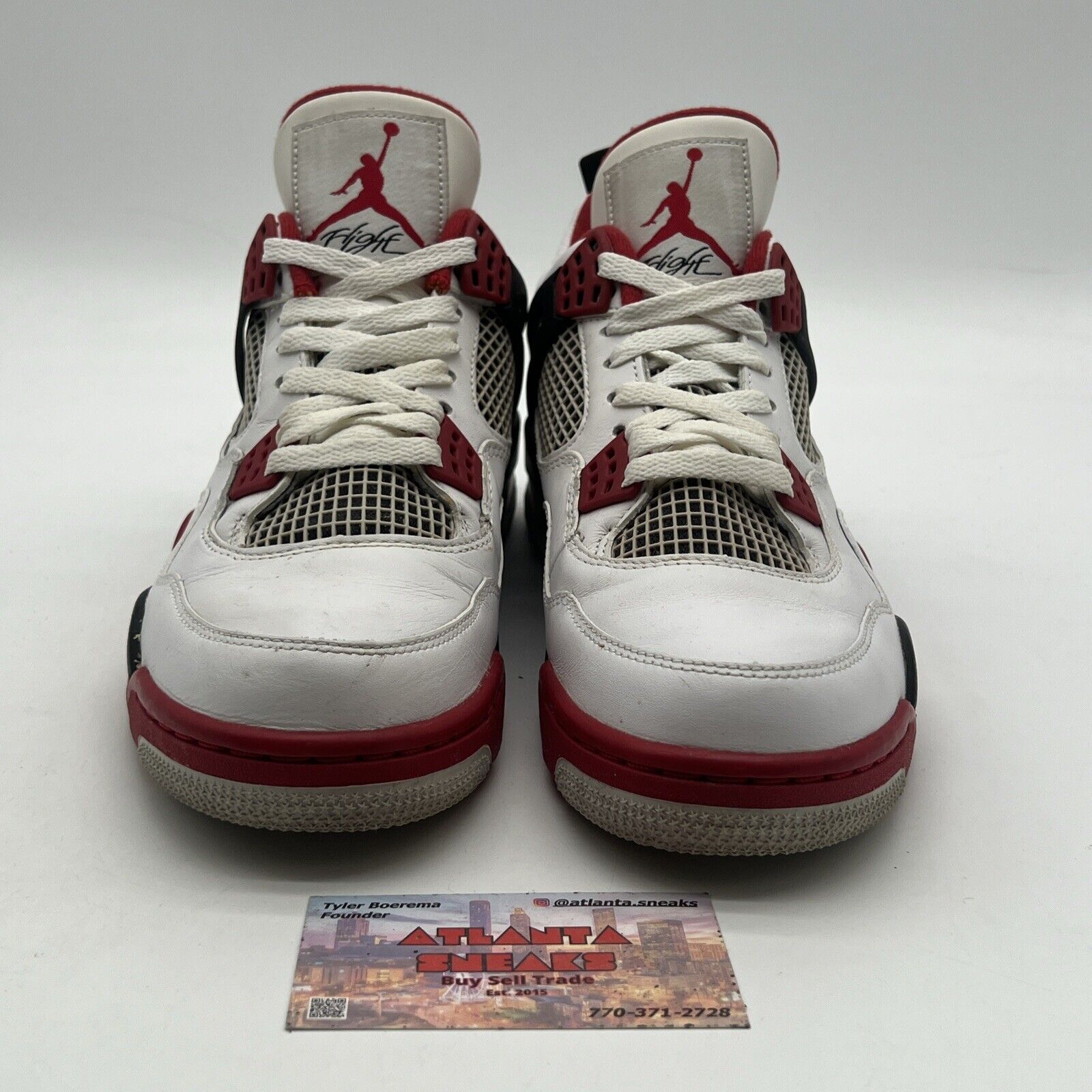 Size 7.5 - Air Jordan 4 Retro Fire Red  (308497-110)