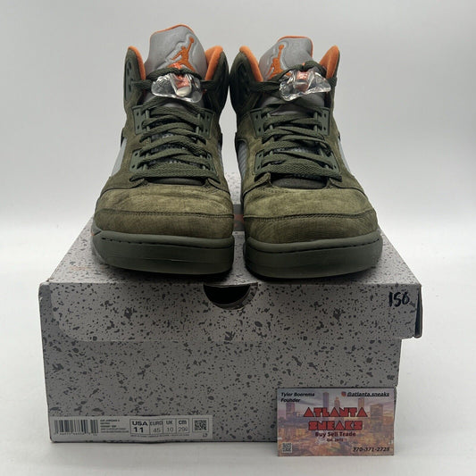 Size 11 - Air Jordan 5 Retro 2024 Olive Orange Icey (DD0587-308)