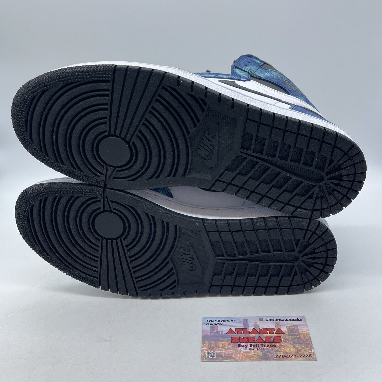 Size 11W - Air Jordan 1 Retro OG High Tie-Dye White Black Leather (CD0461-100)