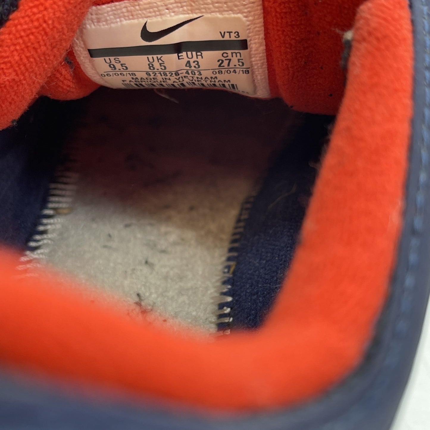 Size 9.5 - Nike Air Max 97 Midnight Navy Blue White Suede (921826-403)
