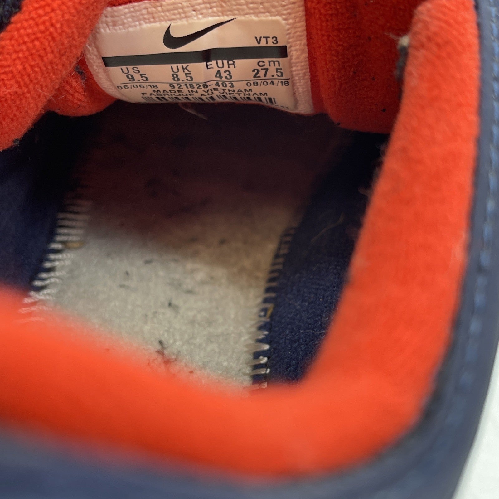 Size 9.5 - Nike Air Max 97 Midnight Navy Blue White Suede (921826-403)