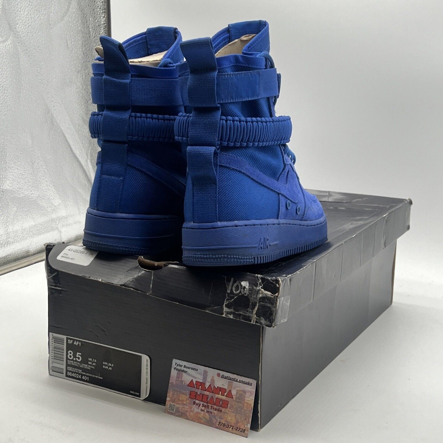 Size 8.5 - Nike SF Air Force 1 Game Royal Blue Suede (864024-401)