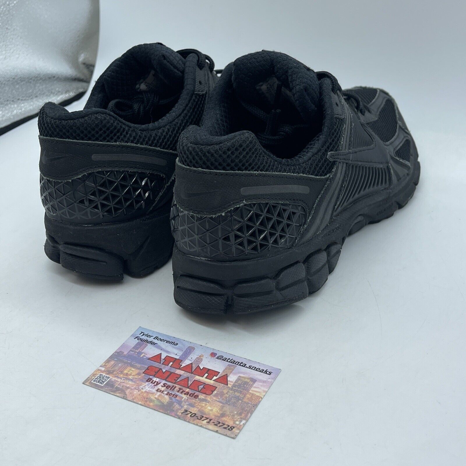 Size 8.5 - Nike Air Zoom Vomero 5 Triple Black Suede Leather (BV1358-003)