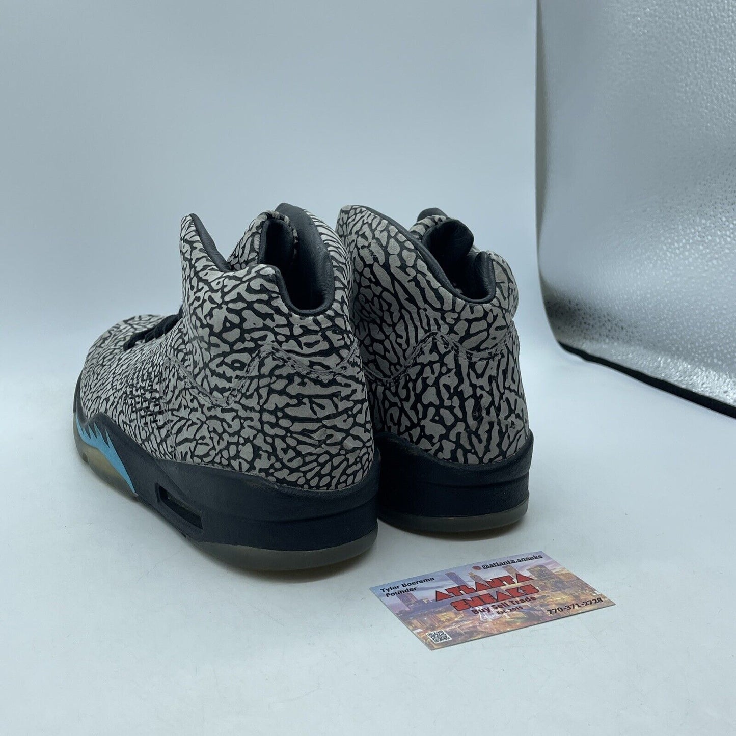 Size 8 - Air Jordan 5 Retro 3Lab5 Grey Black Suede (599581-007)