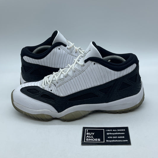 Size 9 - Air Jordan 11 Retro IE Low White Black Suede Leather (306008-100)
