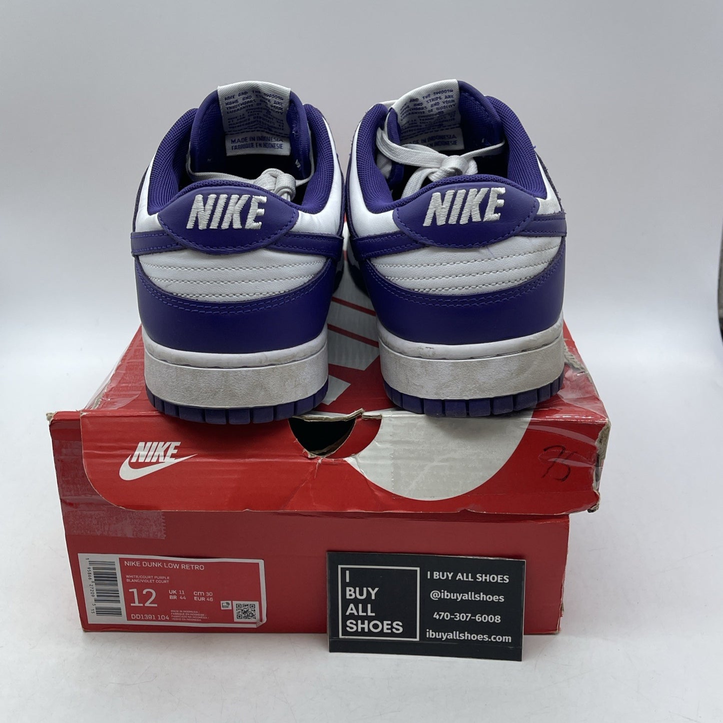 Size 12 - Nike Dunk Low Retro Court Purple 2022 (DD1391-104)