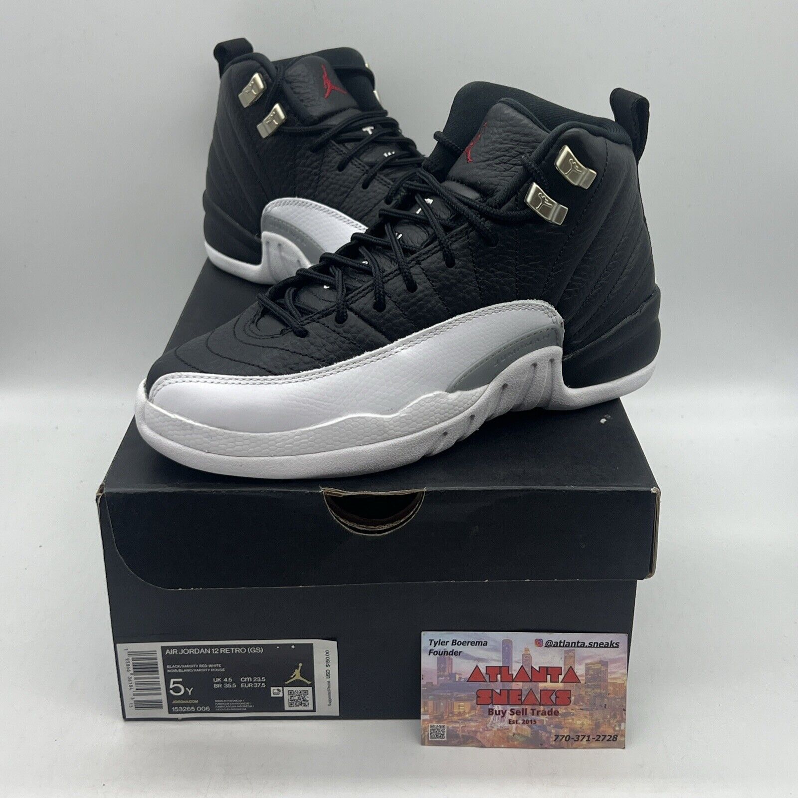 Size 5 - Jordan 12 Retro Mid Playoff Brand New Og All