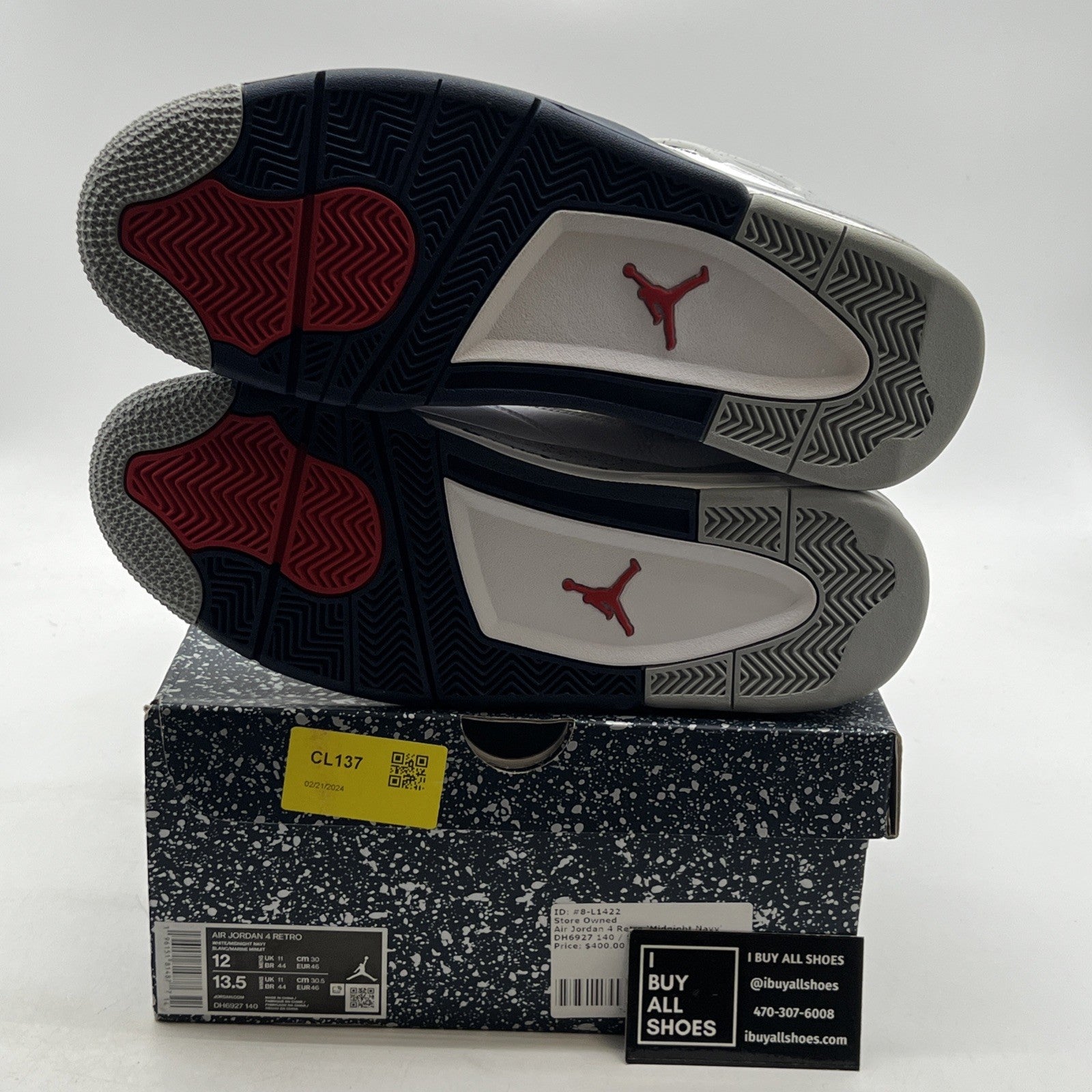 Size 12 - Air Jordan 4 Retro Mid Midnight Navy (DH6927-140)
