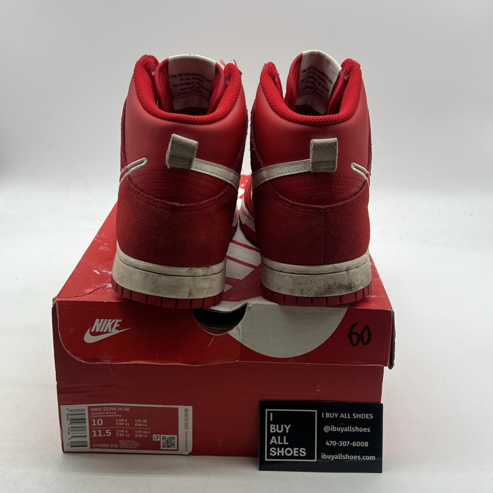 Size 10 - Nike Dunk SE High First Use Pack - University Red (DH0960-600)