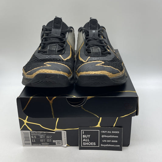 Size 9.5 - Nike Metcon 7 PE Mat Fraser Black Gold Suede Leather (DA8103-007)
