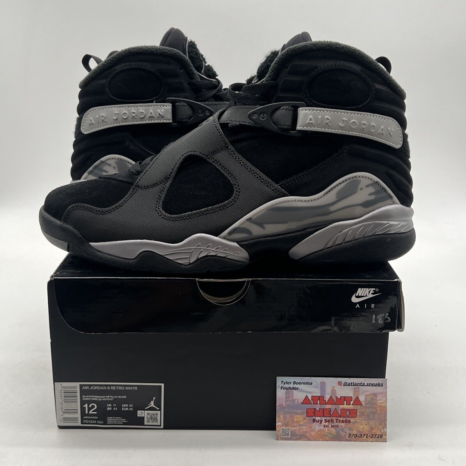 Size 12 - Air Jordan 8 Retro Winterized Gunsmoke (FD1334-001)