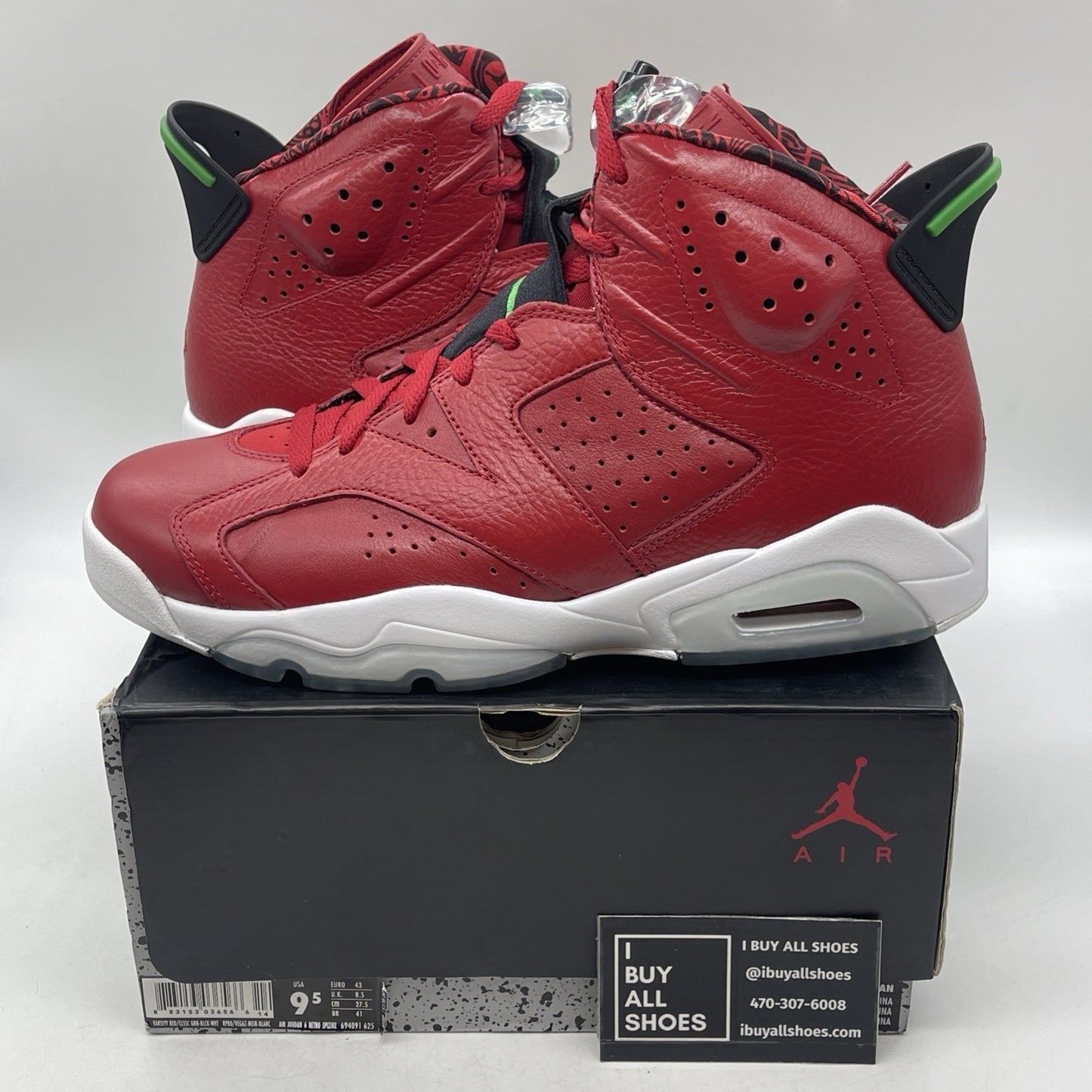 Size 9.5 - Air Jordan 6 Spizike History of Jordan