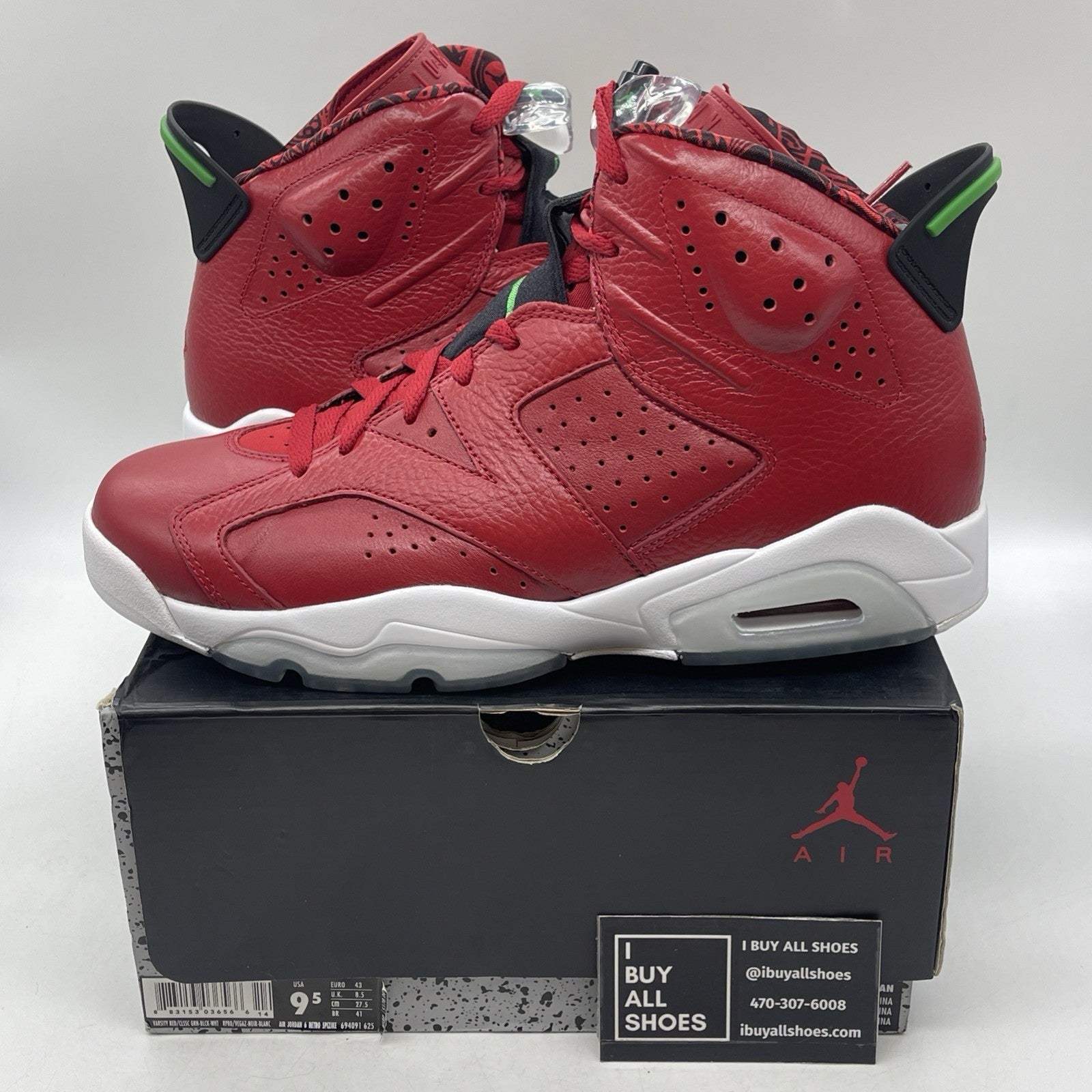 Size 9.5 - Air Jordan 6 Spizike History of Jordan