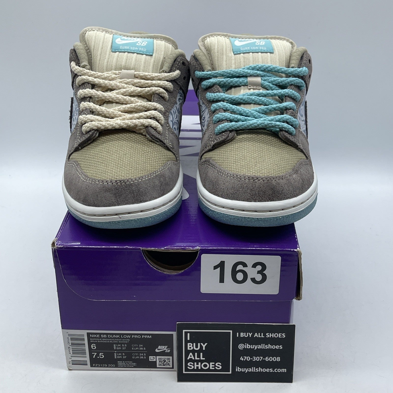 Size 6 - Nike Dunk SB Low Big Money Savings Brown Black Suede (FZ3129-200)
