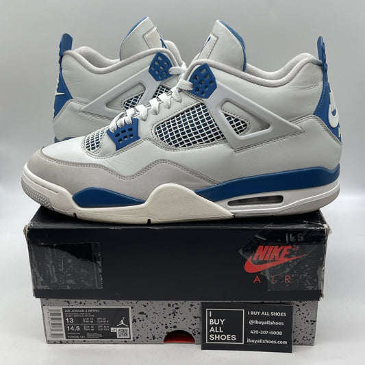 Size 13 - Air Jordan 4 Retro 2024 Military Blue (FV5029-141)