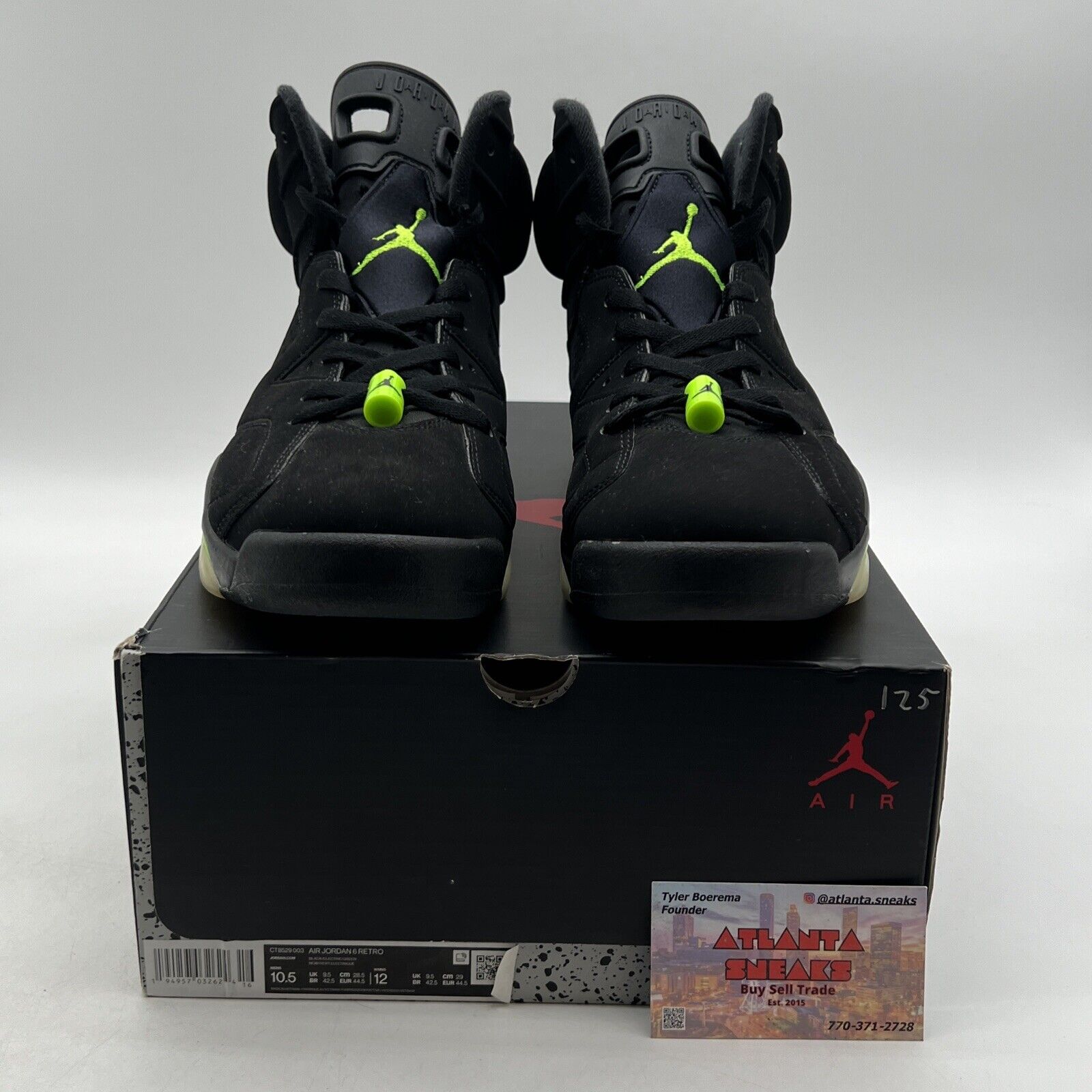 Size 10.5 - Jordan 6 Retro Electric Green 2021 (CT8529-003)