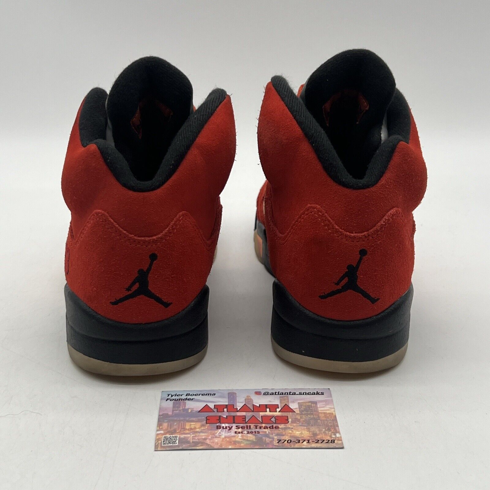 Size 8.5 - Air Jordan 5 Retro Dunk on Mars W Red Suede Black Orange (DD9336-800)