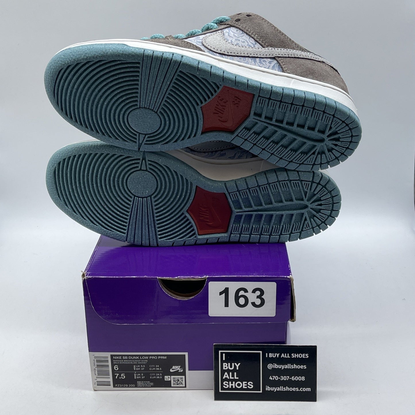 Size 6 - Nike Dunk SB Low Big Money Savings Brown Black Suede (FZ3129-200)